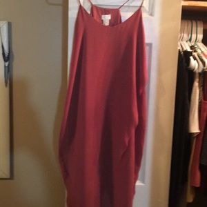 Like silk slip dress with overlay